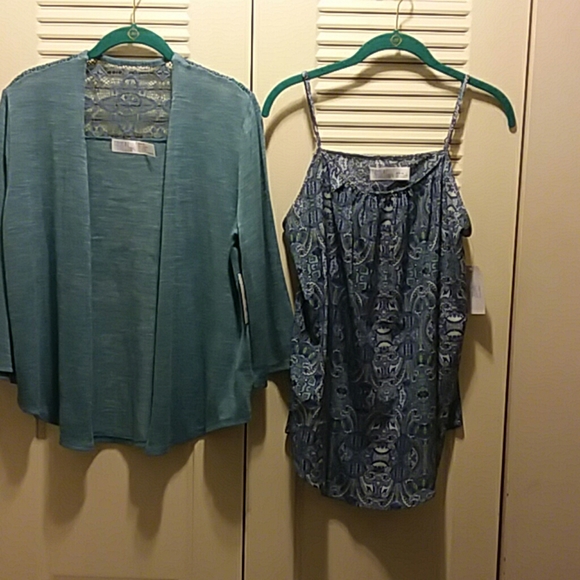 Time and Tru Sweaters - 🌷Pretty Camisole Blouse & Sweater🌷